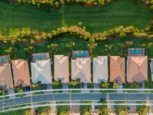 Florida neighbourhood aerial