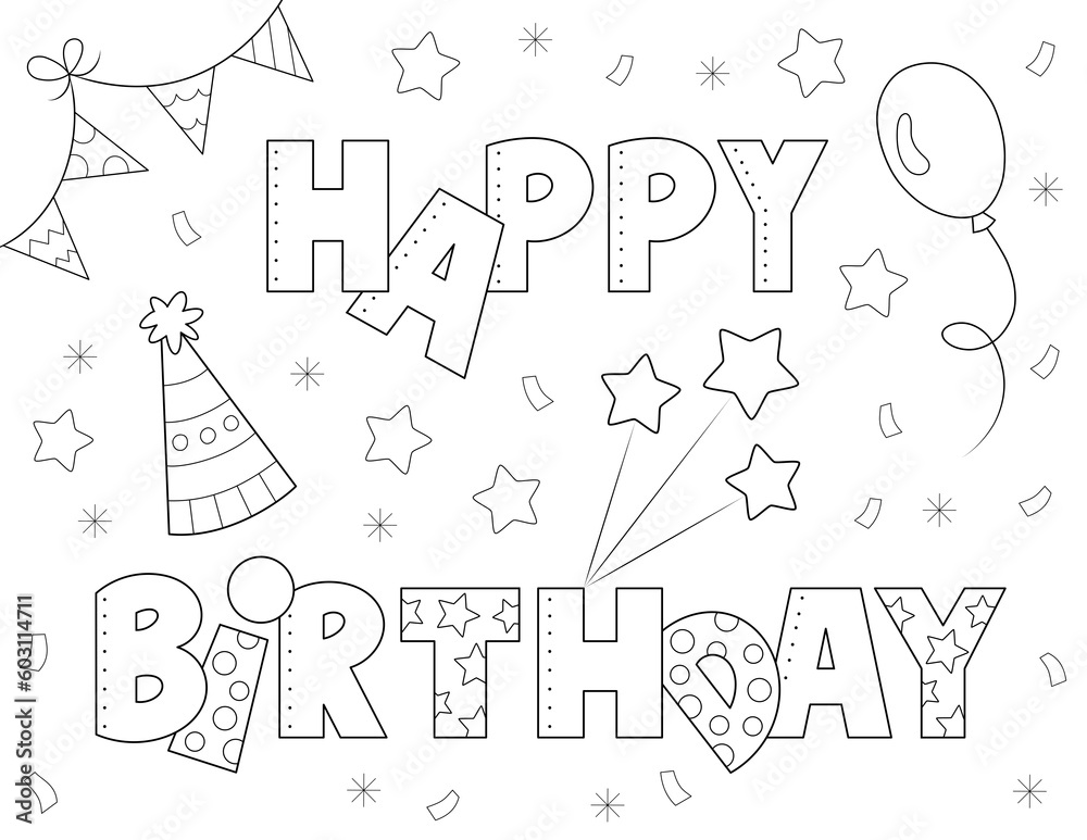 happy-birthday-letters-art-coloring-page-that-you-can-print-it-on-8