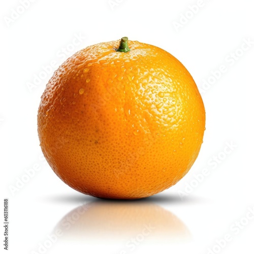 Valencia Orange isolated on white background (generative AI)
