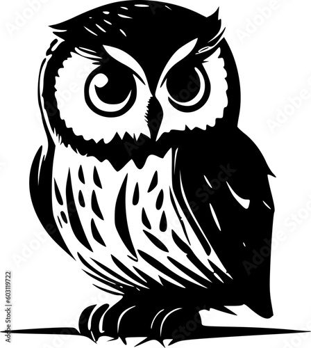 Owl - Minimalist and Flat Logo - Vector illustration photo