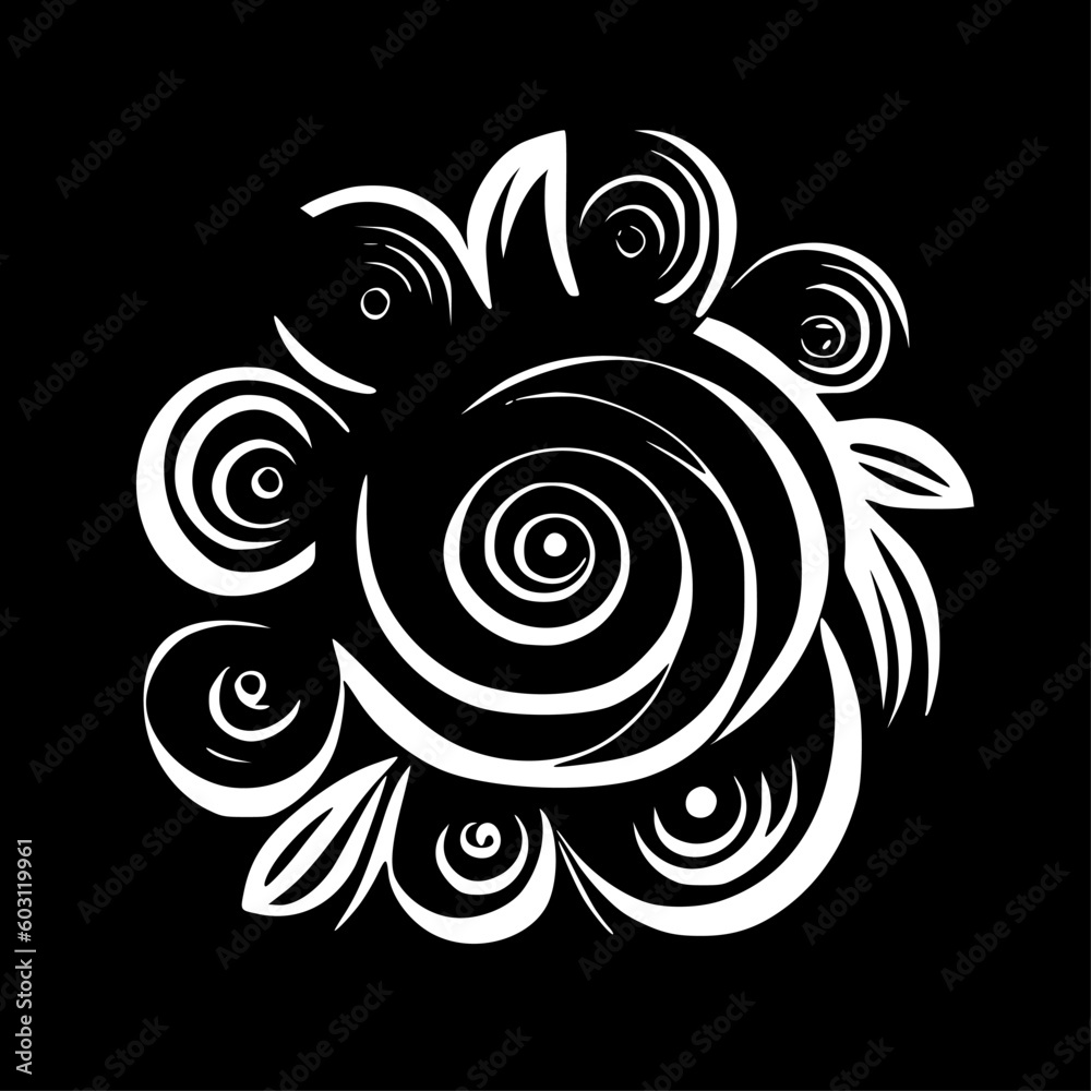 Rolled Flowers | Minimalist and Simple Silhouette - Vector illustration Rolled Flowers | Minimalist and Simple Silhouette - Vector illustration
