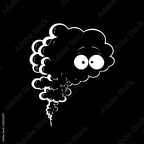 Smoke - High Quality Vector Logo - Vector illustration ideal for T-shirt graphic