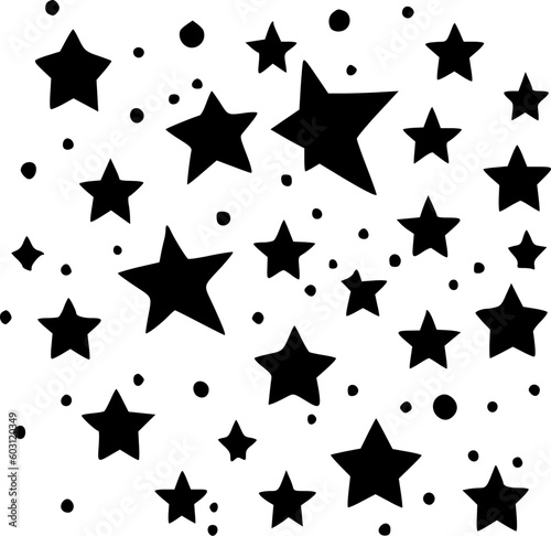 Stars - Minimalist and Flat Logo - Vector illustration