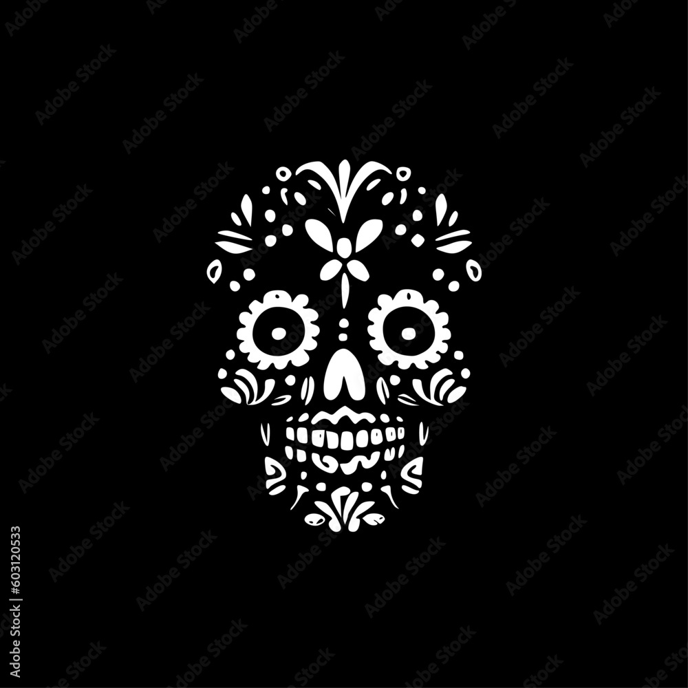 Sugar Skull - High Quality Vector Logo - Vector illustration ideal for T-shirt graphic Sugar Skull - High Quality Vector Logo - Vector illustration ideal for T-shirt graphic