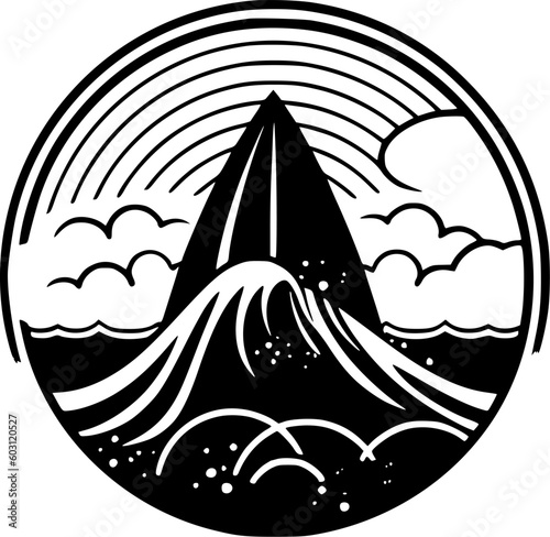 Surf - High Quality Vector Logo - Vector illustration ideal for T-shirt graphic