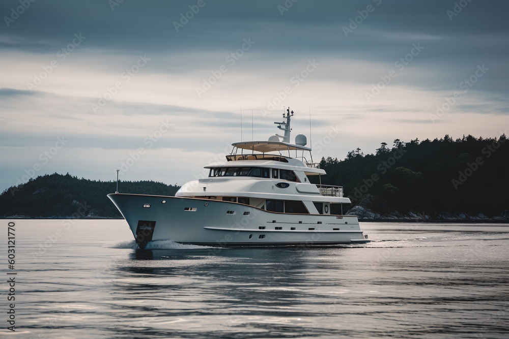 Luxury yacht, generative ai