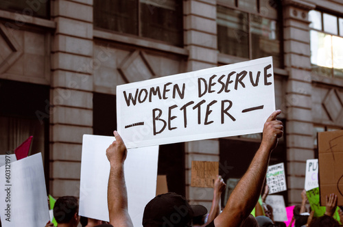 Protest sign Reads 
