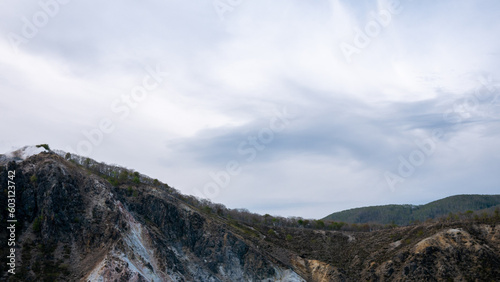 The mountain view at Shikotsu-Toya National Park in Japan