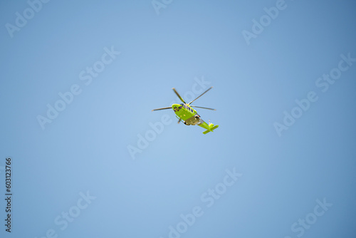 Air Ambulance in flight photo