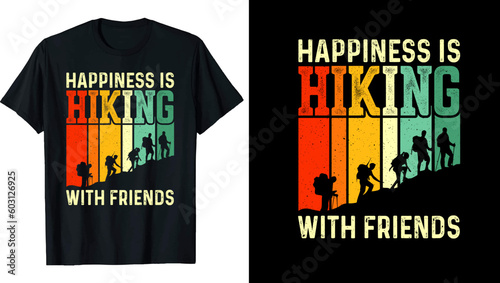 HIKING T-SHIRT DESIGN VECTOR EPS