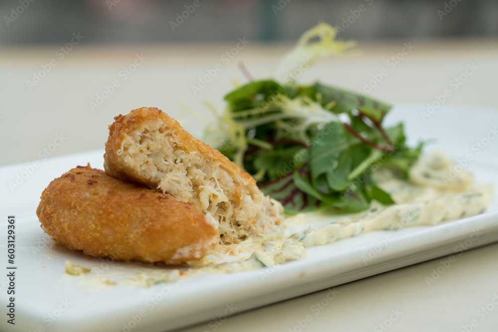 Crab Cake Dinner Plate Crab Cake Dinner Plate