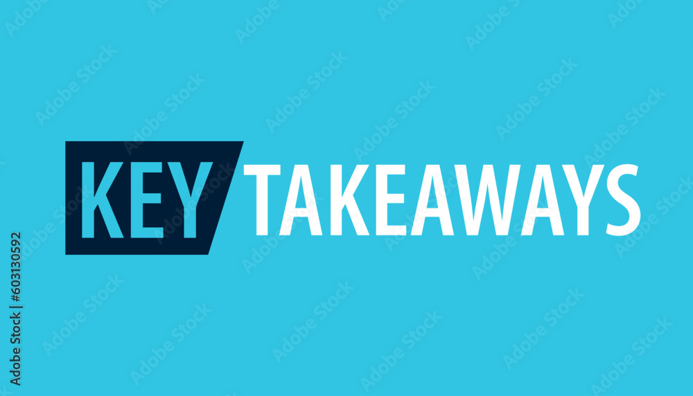 Key takeaways message illustration. Clipart image isolated on white background Key takeaways message illustration. Clipart image isolated on white background