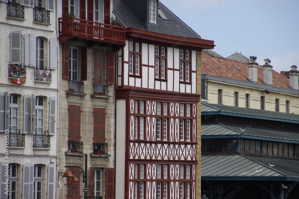 Old town of Bayonne, France