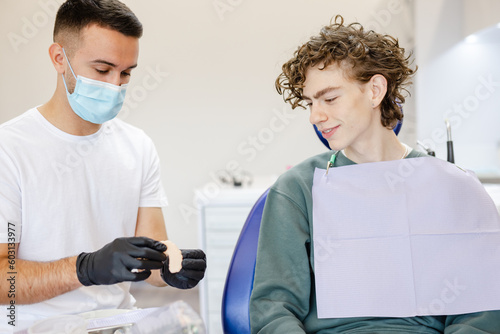 Dentistry patient implant treat odontology swatch restoration teeth photo