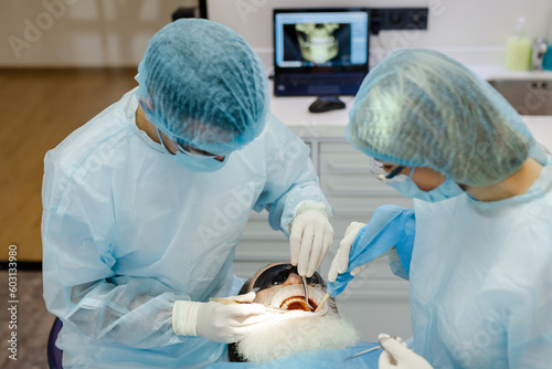 Orthodontist team health dental surgical-treatment teeth clinic cure photo