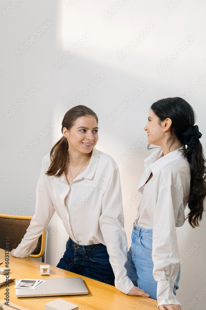 Two female professional jewelry designers make handmade jewelry Two female professional jewelry designers make handmade jewelry