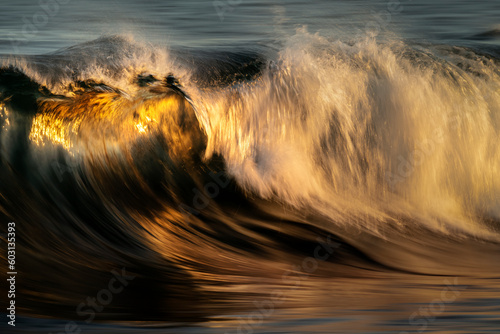 Slow shutter speed image of a breaking wave, Australia © Gary