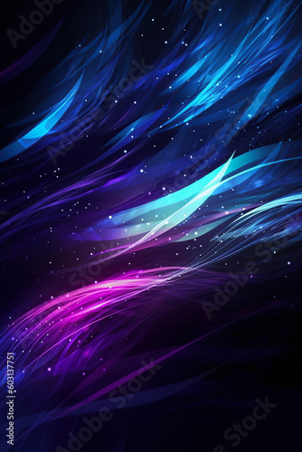 abstract blue and purple background, Generative AI