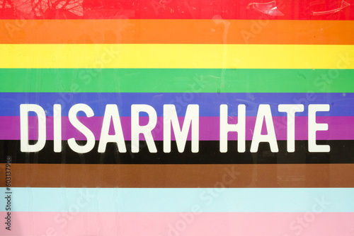 Disarm Hate Sign photo
