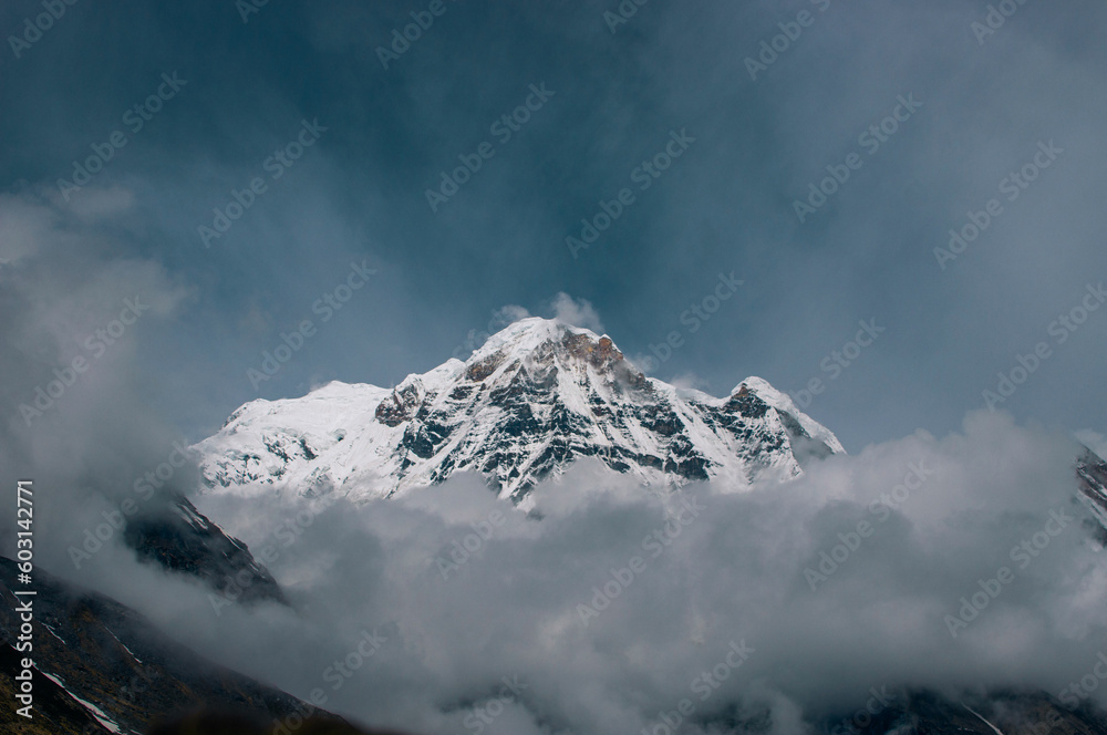 Snowy peak of Annapurna Snowy peak of Annapurna