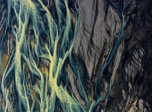 Braided Rivers Iceland Stream photo