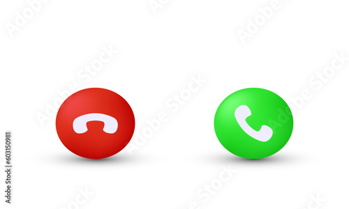 illustration creative icon phone call button symbols isolated on background