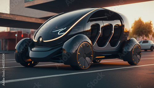 Futuristic car concept, autonomous transportation ai generate image © Husna Hania Gallery