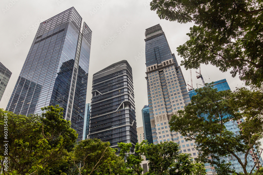 High rise buildings in Singapore