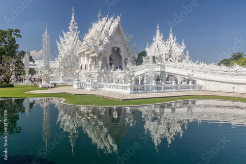 Wat Rong Khun (White Temple) near Chiang Rai, Thailand photo