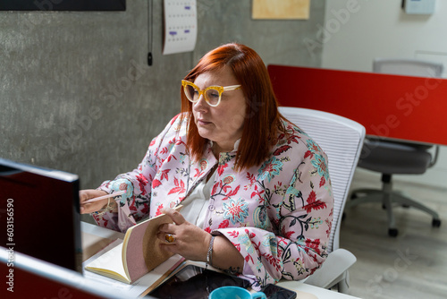 Business woman at office photo