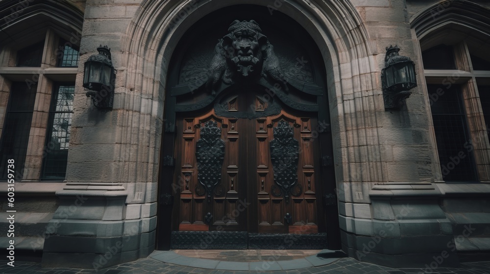 The door of a castle