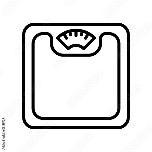 weight scale icon, weight scale simple vector icon