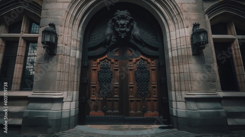 The door of a castle