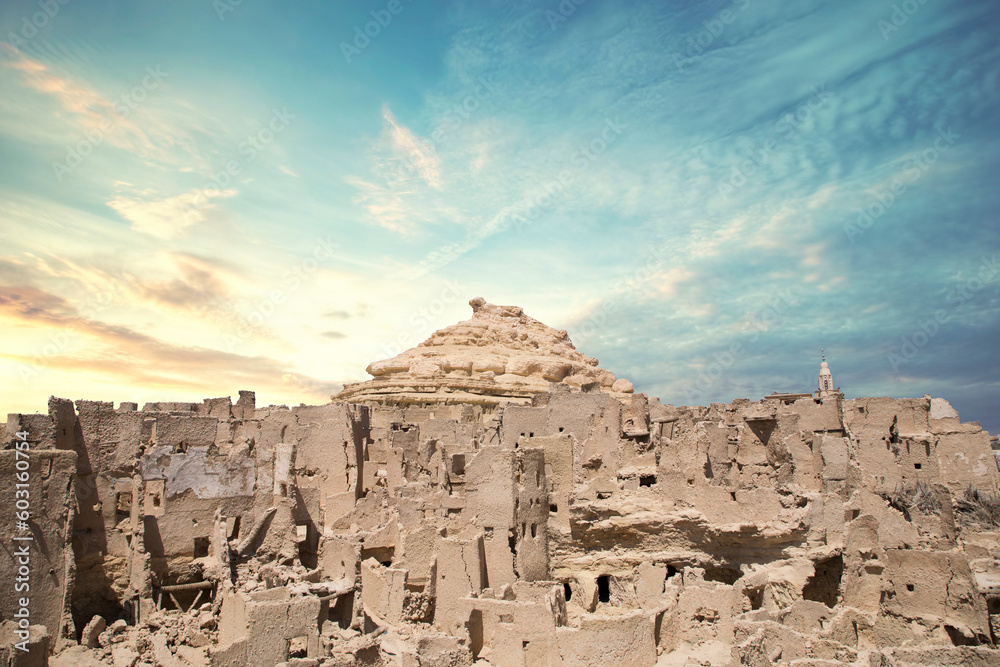 Beautiful view of the Old town of Siwa Oasis in Siwa, Egypt Beautiful view of the Old town of Siwa Oasis in Siwa, Egypt