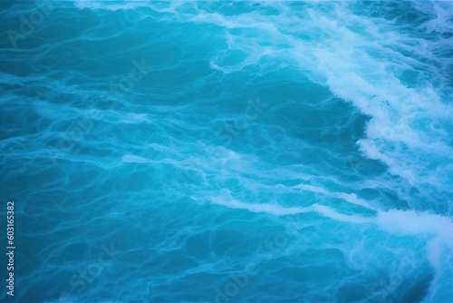 blue surface, surface of the sea seen close up