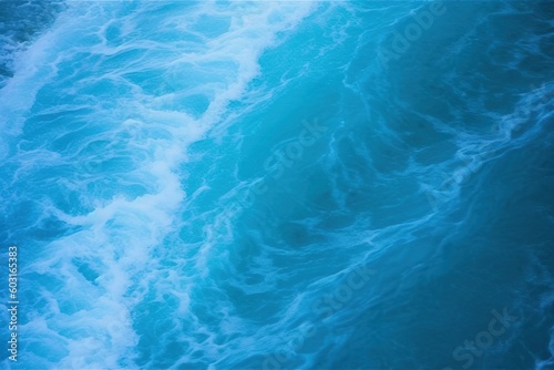 water in the pool, surface of the sea seen close up © diego