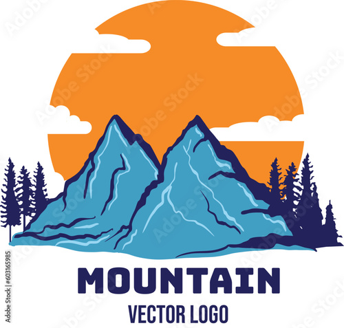 Mount everest himalayas expedition logo vector