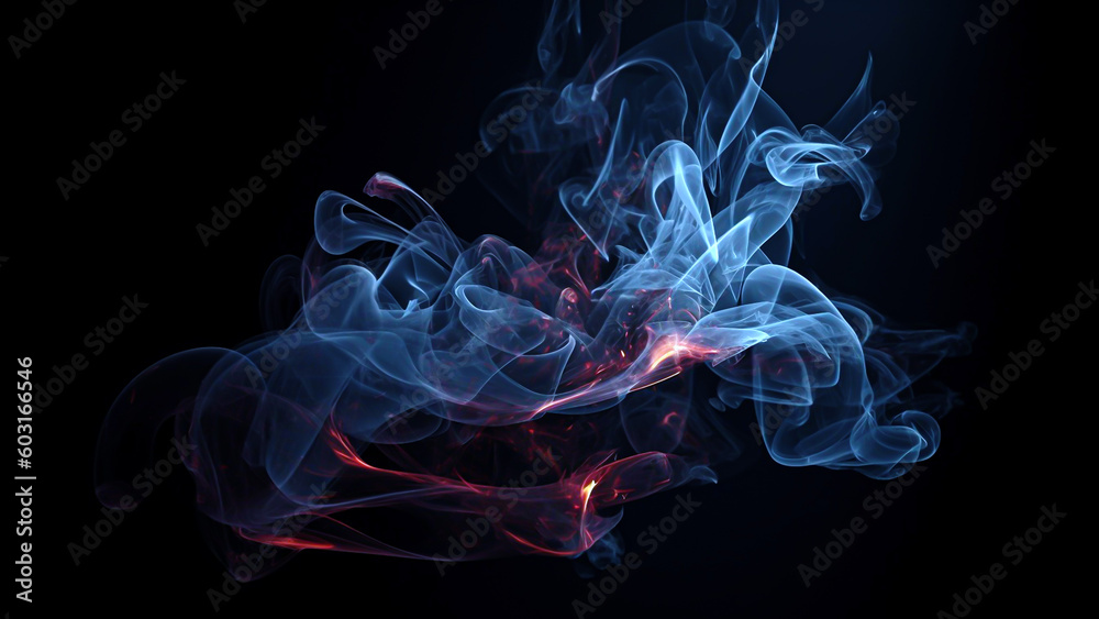 Abstract digital smoke on isolated background. Fog or steam texture overlays.