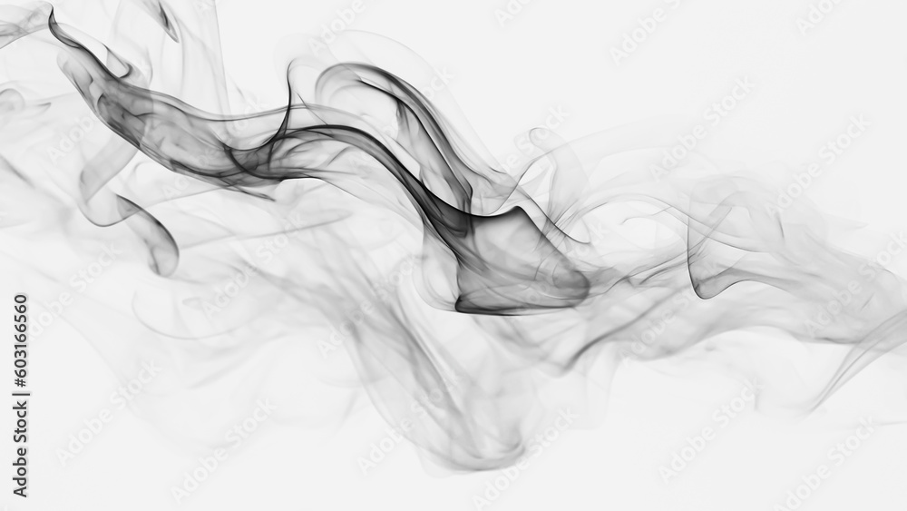 Abstract digital smoke on isolated background. Fog or steam texture overlays.