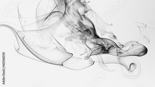 Abstract digital smoke on isolated background. Fog or steam texture overlays.