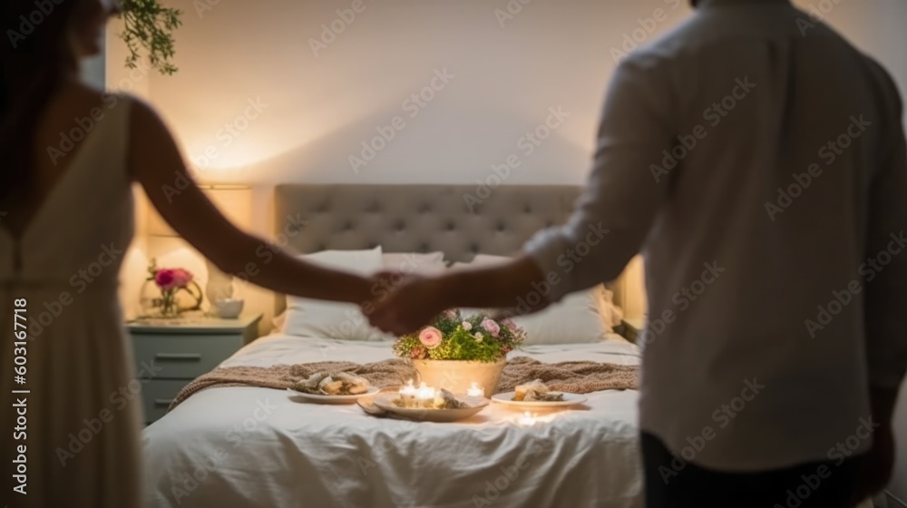 couple spending time together on breakfast generative ai couple spending time together on breakfast generative ai