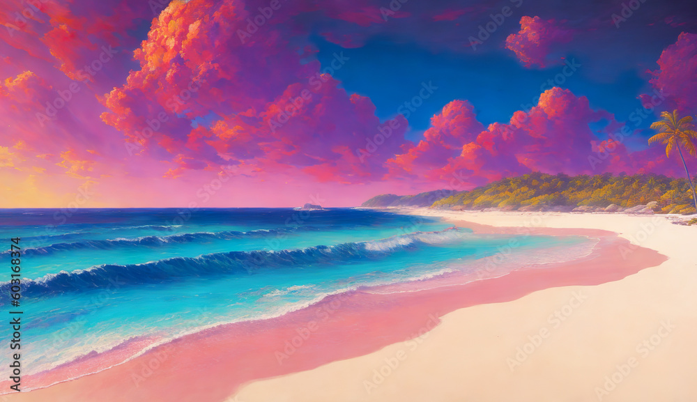 AI beautiful beach in summer 20 AI beautiful beach in summer 20