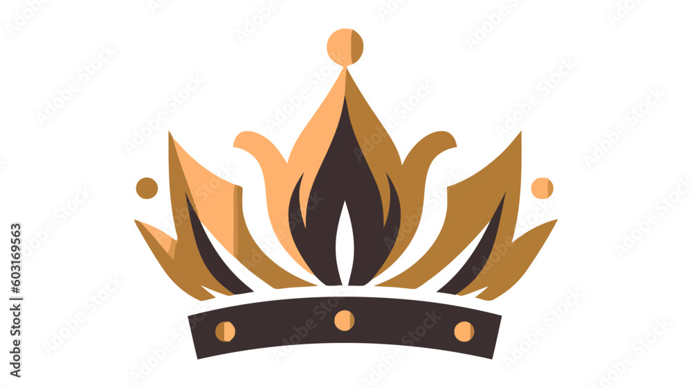 Crown Icon in trendy flat style isolated on white background. Vector illustration Crown Icon in trendy flat style isolated on white background. Vector illustration