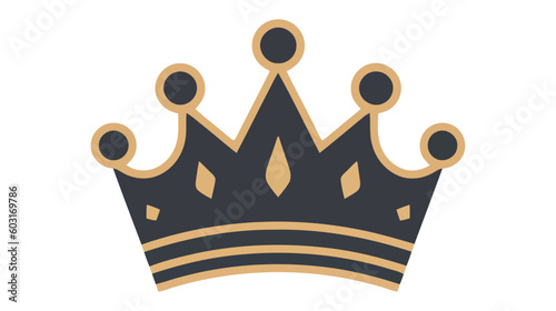 Crown Icon in trendy flat style isolated on white background. Vector illustration