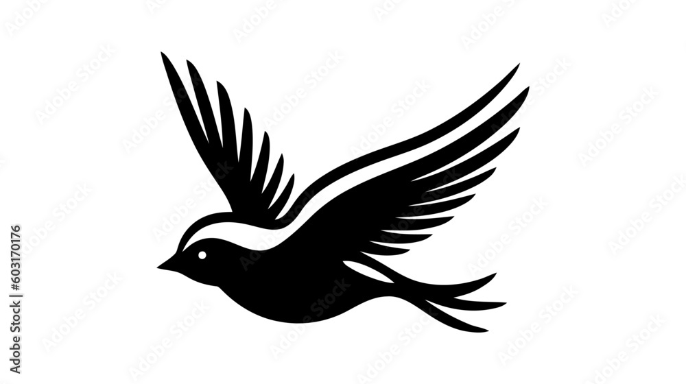 Flying Wings Bird Logo abstract design vector template. Vector illustration. Flying Wings Bird Logo abstract design vector template. Vector illustration.