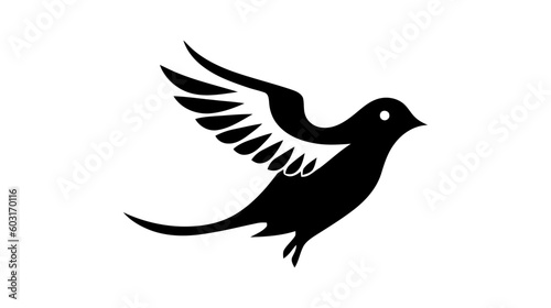 Flying Wings Bird Logo abstract design vector template. Vector illustration.