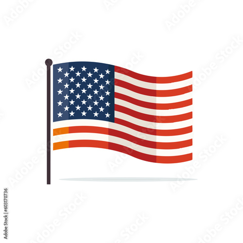 american flag vector