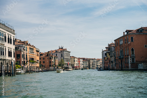 canal for ferries in venice, italy - may 2023