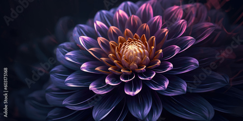 Dark tone flowers  backgrounds  wallpaper  textures  digital illustrations  AI generated
