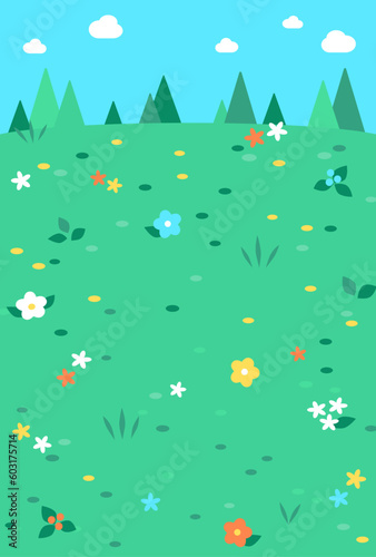 背景イラスト_草原